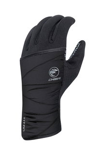Chiba Fahrrad Winter-Handschuhe Polarfleece Titan schwarz